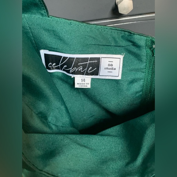 Green Bridesmaids or Prom Dress only worn once - Picture 3 of 5